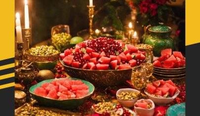 چگونه برای شب یلدا یک سفره ساده و شیک تزیین کنیم؟