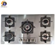اجاق گاز رومیزی پنج شعله‌ استیل البرز مدل S-5913