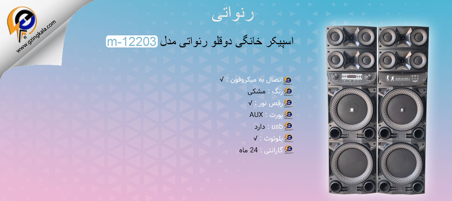 اسپیکر خانگی دوقلو رنواتی مدل m-12203