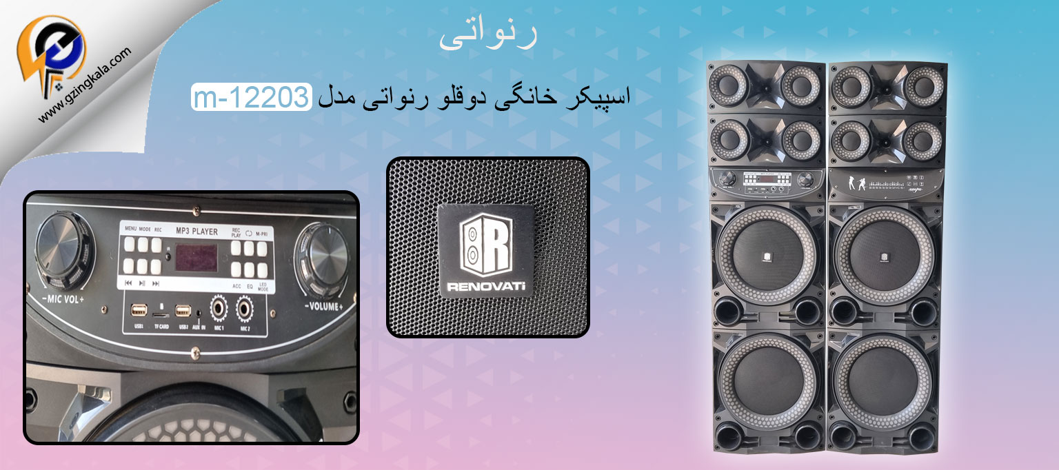 اسپیکر خانگی دوقلو رنواتی مدل m-12203