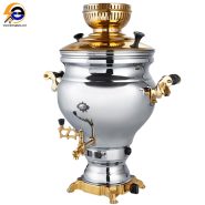 سماور گازی 8.5 لیتری عالی نسب مدل ارس نفیس طلائی