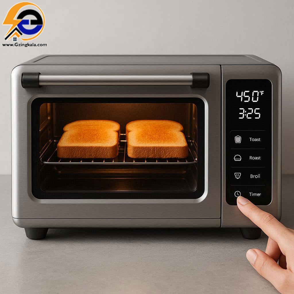 آموزش مرحله به مرحله استفاده از آون توستر دیجیتالی